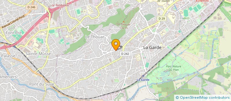 localisation de l'entreprise SUD FROID à LA GARDE