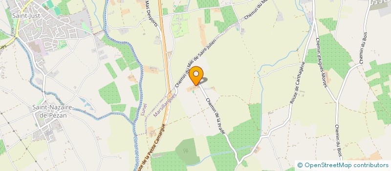 localisation de l'entreprise SUD GAZON à MARSILLARGUES
