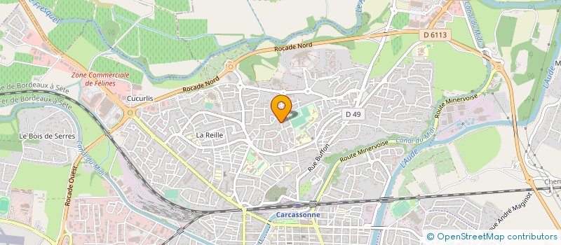 localisation de l'entreprise SUD GB FRANCE  CARCASSONNE