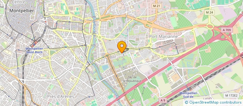 localisation de l'entreprise SUD GESTION à MONTPELLIER