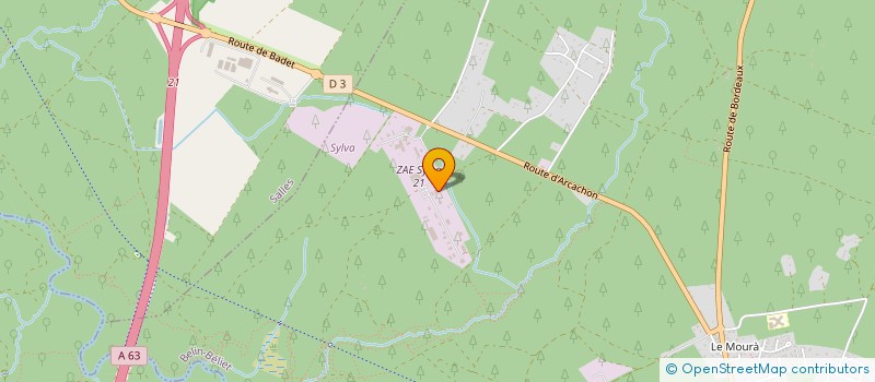 localisation de l'entreprise SUD GIRONDE AFFUTAGE à BELIN-BELIET