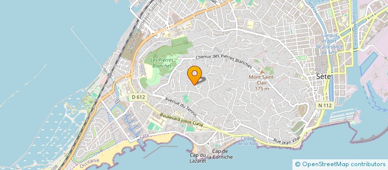localisation de l'entreprise SUD GREEMENT SERVICE à SETE