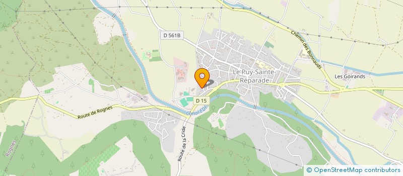 localisation de l'entreprise SUD HABITAT à LE PUY-SAINTE-REPARADE