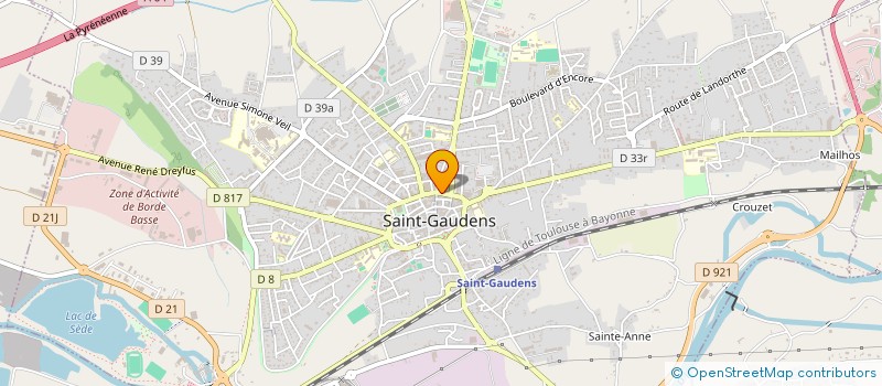 localisation de l'entreprise SUD HABITAT à SAINT-GAUDENS