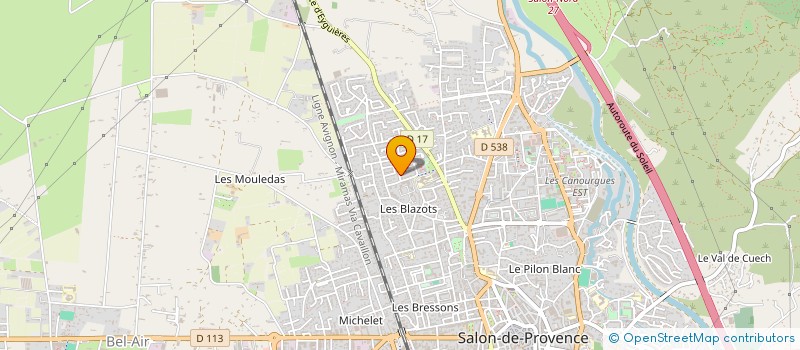 localisation de l'entreprise SUD HABITAT CONSTRUCTION  SALON-DE-PROVENCE