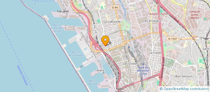 localisation de l'entreprise SUD HI TECH ET PRODUITS à MARSEILLE