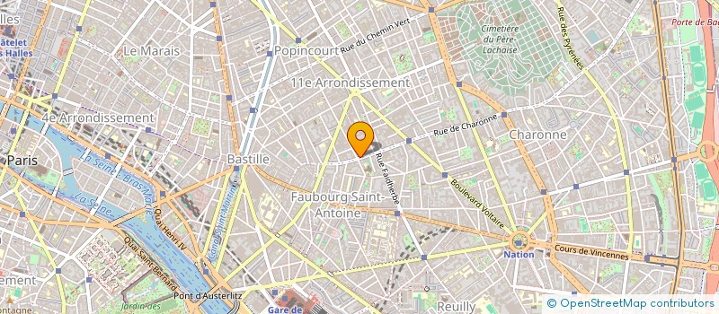 localisation de l'entreprise SUD-HOTEL à PARIS
