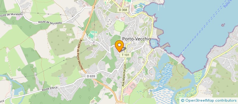 localisation de l'entreprise SUD HYGIENE à PORTO-VECCHIO