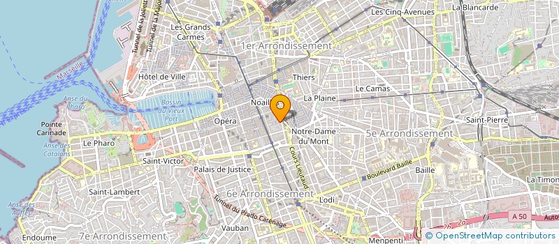 localisation de l'entreprise SUD IMAGE TERRITOIRE à MARSEILLE 6