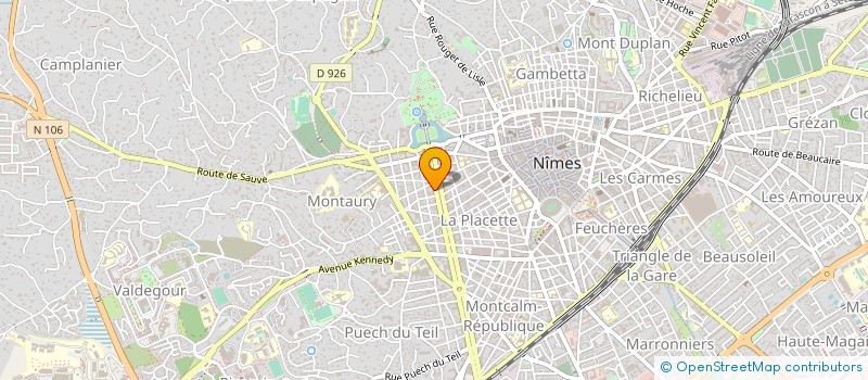 localisation de l'entreprise SUD IMAGES STUDIO à NIMES