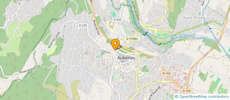 localisation de l'entreprise SUD IMMO à AUBENAS