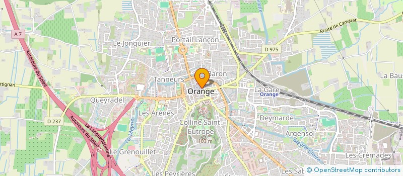 localisation de l'entreprise SUD IMMO HORIZON à ORANGE
