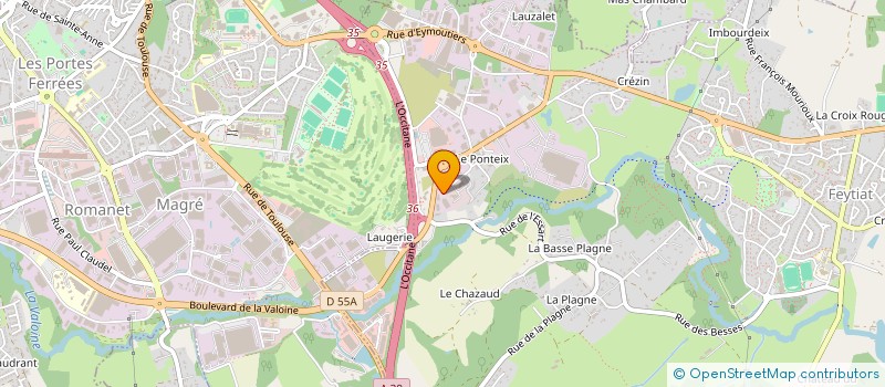 localisation de l'entreprise SUD IMMOBILIER à FEYTIAT