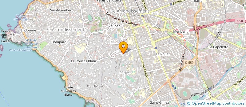 localisation de l'entreprise SUD IMMOBILIER LOISIRS à MARSEILLE