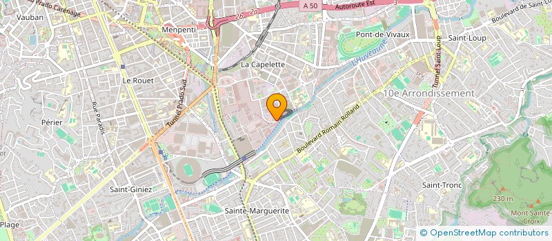 localisation de l'entreprise SUD IMPACT à MARSEILLE
