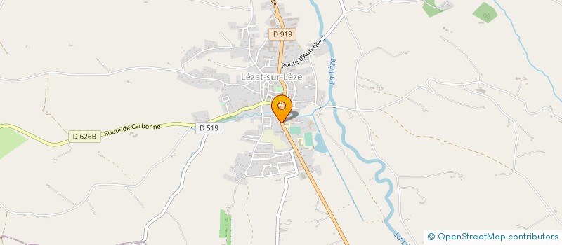 localisation de l'entreprise SUD IMPRIMERIE à LEZAT-SUR-LEZE