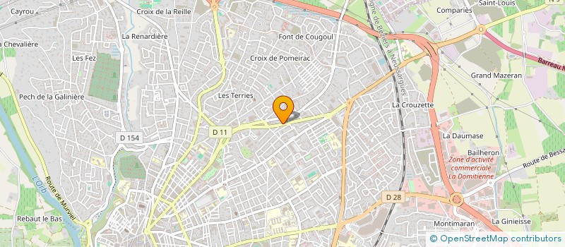 localisation de l'entreprise SUD INCENDIE à BEZIERS