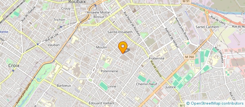 localisation de l'entreprise SUD INFO SERVICE à ROUBAIX