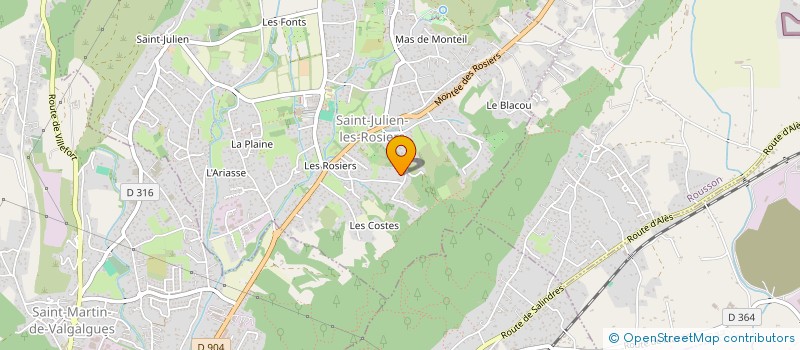 localisation de l'entreprise SUD INFORMATIQUE GESTION à SAINT-JULIEN-LES-ROSIERS