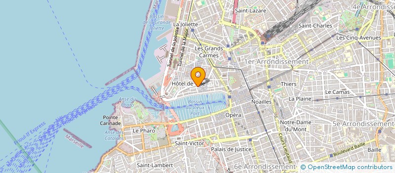 localisation de l'entreprise SUD INTER TRAVAIL TEMPORAIRE à MARSEILLE