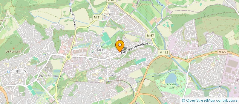 localisation de l'entreprise SUD'INVEST  JACOU