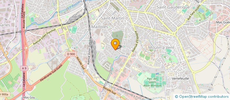 localisation de l'entreprise SUD INVEST à PERPIGNAN