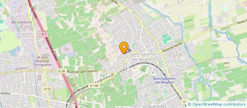 localisation de l'entreprise SUD INVEST  SAINT-SATURNIN-LES-AVIGNON