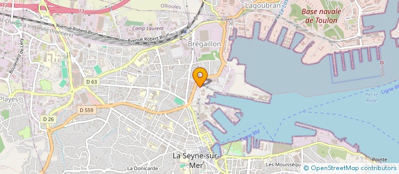 localisation de l'entreprise SUD INVESTISSEMENT PARTICIPATION  LA SEYNE-SUR-MER