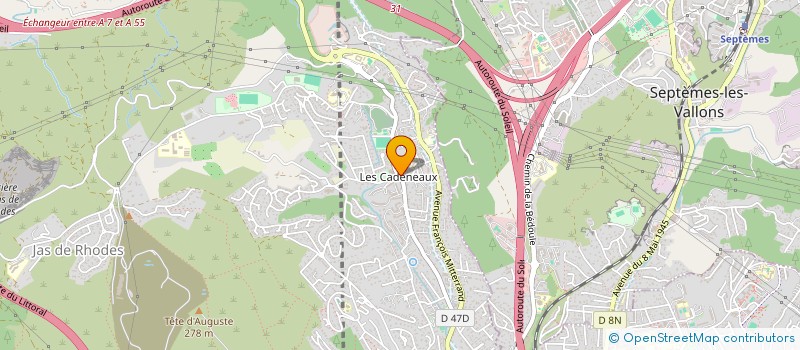 localisation de l'entreprise SUD JARDINS à LES PENNES MIRABEAU