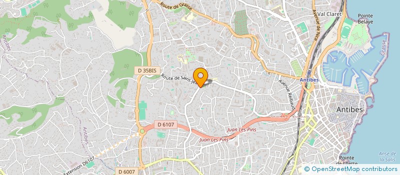 localisation de l'entreprise SUD JUDO à ANTIBES