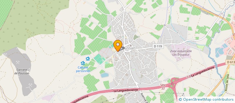 localisation de l'entreprise SUD LABO INDUSTRIE  POUSSAN