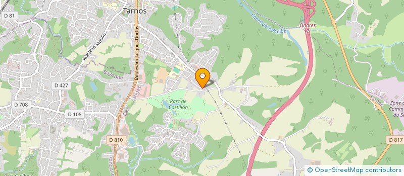 localisation de l'entreprise SUD LANDES PLATRERIE  TARNOS