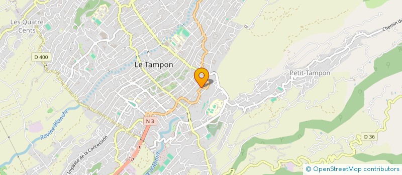 localisation de l'entreprise SUD LAQUAGE SARL à LE TAMPON