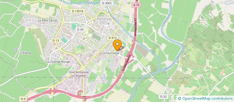 localisation de l'entreprise SUD LAVAGE  PEZENAS