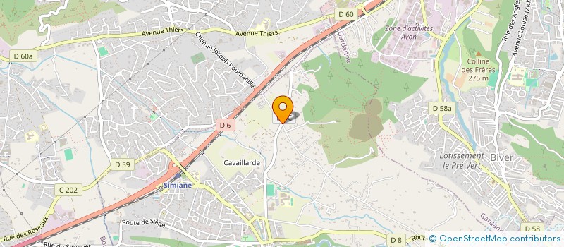 localisation de l'entreprise SUD LINE MOTORS  SIMIANE-COLLONGUE