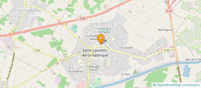 localisation de l'entreprise SUD LOGEMENT  ST LAURENT DE LA SALANQUE