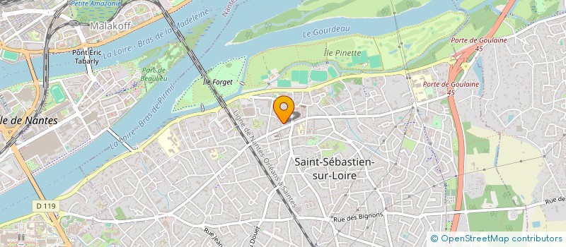 localisation de l'entreprise SUD LOIRE BIOLOGIE à SAINT-SEBASTIEN-SUR-LOIRE