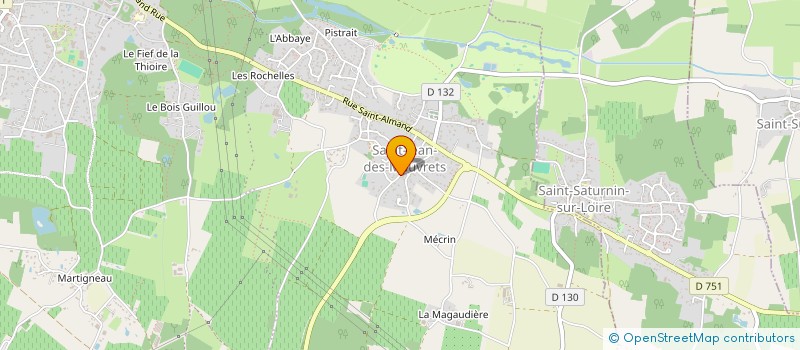 localisation de l'entreprise SUD LOIRE CARRELAGE à LES GARENNES SUR LOIRE