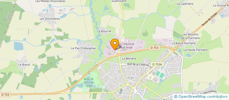 localisation de l'entreprise SUD LOIRE PAYSAGE  LEGE