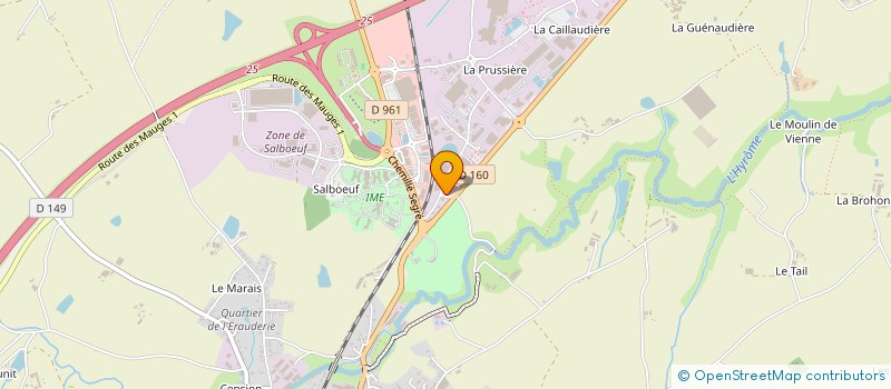 localisation de l'entreprise SUD LOIRE PREVENTION à CHEMILLE-EN-ANJOU