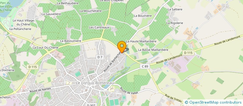 localisation de l'entreprise SUD LOIRE RESEAU à LE LOROUX-BOTTEREAU