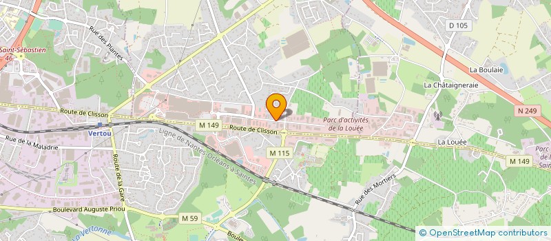 localisation de l'entreprise SUD LOIRE SERRURERIE à BASSE-GOULAINE