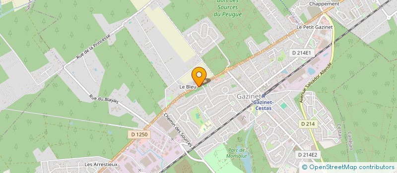 localisation de l'entreprise SUD LOISIRS AMENAGEMENTS  CESTAS