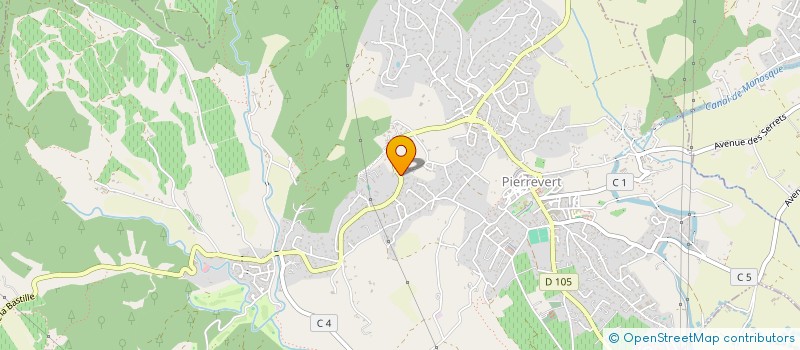 localisation de l'entreprise SUD LUBERON RESIDENCE  PIERREVERT