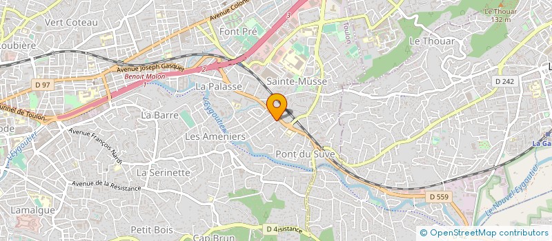 localisation de l'entreprise SUD M  LA VALETTE-DU-VAR