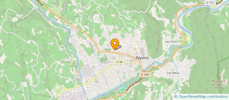 localisation de l'entreprise SUD MACONNERIE à NYONS