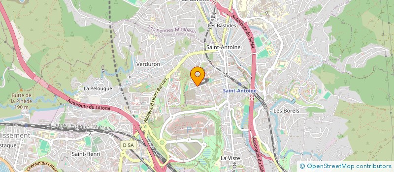 localisation de l'entreprise SUD MACONNERIE RENOVATION à MARSEILLE 15EME