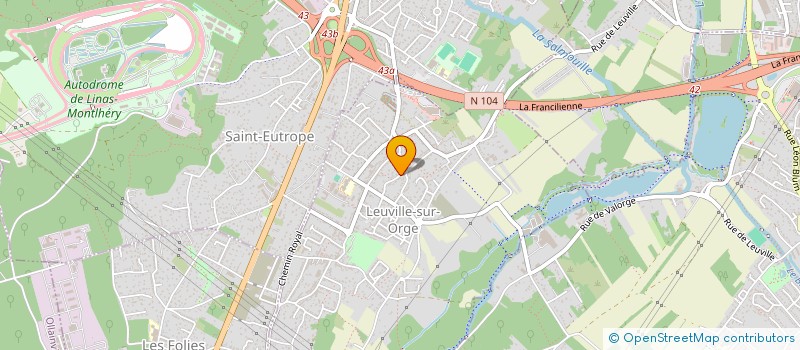 localisation de l'entreprise SUD MANCHE IMMOBILIERE  LEUVILLE-SUR-ORGE