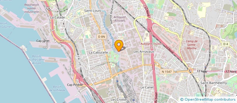 localisation de l'entreprise SUD MARQUAGE  MARSEILLE