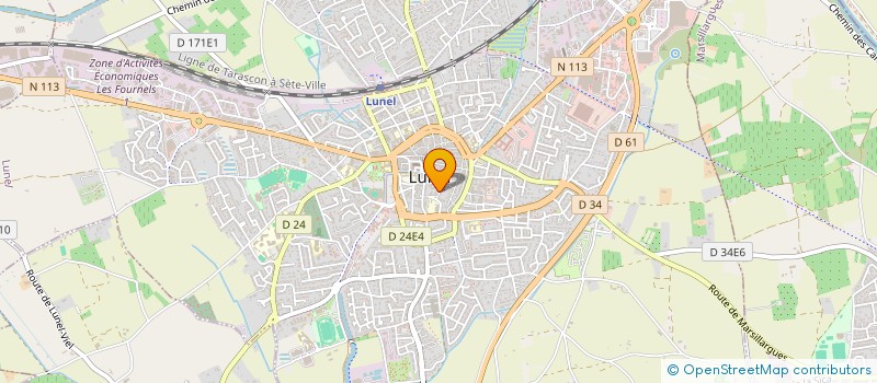 localisation de l'entreprise SUD MARQUAGE à LUNEL